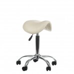 Meistara krēsls COSMETIC BEAUTY STOOL SINGLE CREAM