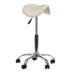 Kosmetoloģijas taburete COSMETIC BEAUTY STOOL SINGLE CREAM