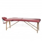 Foldable massage table BEAUTY SYSTEM WOOD 2 BURGUND