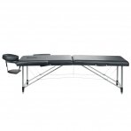 Foldable massage table BEAUTY SYSTEM ALU 2 BLACK (1)