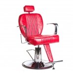 Frizieru krēsls PROFESSIONAL BARBER CHAIR OLAF RED