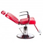 Krzesło barberski PROFESSIONAL BARBER CHAIR OLAF RED