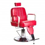 Frizieru krēsls PROFESSIONAL BARBER CHAIR HOMER RED