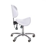 Beautician stool COSMETIC BEAUTY STOOL WHITE