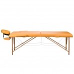 Klappbare Massageliege BEAUTY SYSTEM WOOD 2 ORANGE