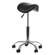Beautician stool COSMETIC BEAUTY STOOL SINGLE BLACK