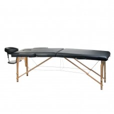 Sulankstomas masažo stalas BEAUTY SYSTEM WOOD 2 BLACK
