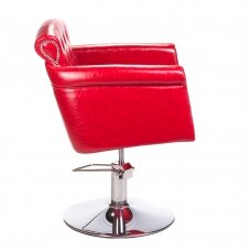 Frizieru krēsls PROFESSIONAL HAIRDRESSING CHAIR ALBERTO BERLIN RED