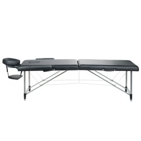 Kokkupandav massaažilaud BEAUTY SYSTEM ALU 2 BLACK