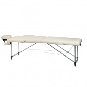 Folding massage table BEAUTY SYSTEM ALU 2 CREAM