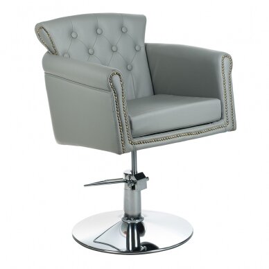 Hairdressing chair PROFESSIONAL BARBER CHAIR ALBERTO BERLIN GREY
