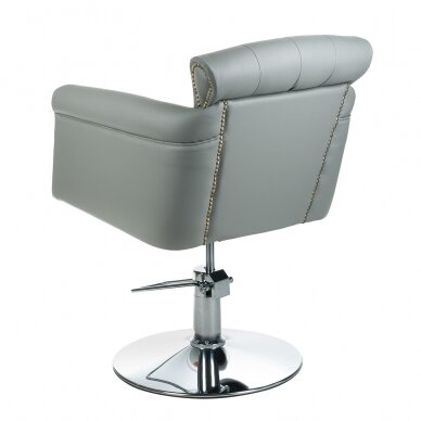 Hairdressing chair PROFESSIONAL BARBER CHAIR ALBERTO BERLIN GREY 2