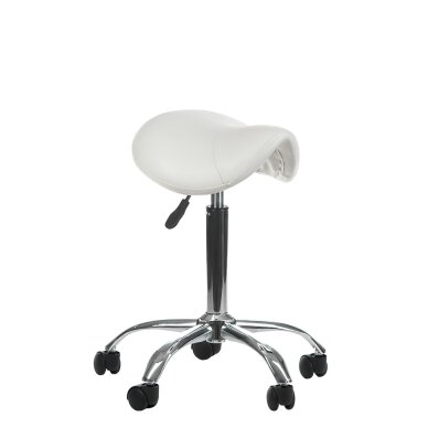 Kosmetologi jakkara COSMETIC BEAUTY STOOL SINGLE WHITE