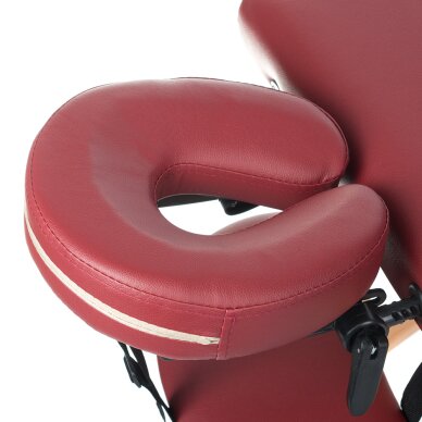 Klappbare Massageliege BEAUTY SYSTEM WOOD 2 BURGUND 4