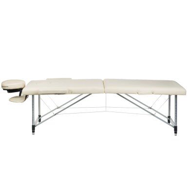 Foldable massage table BEAUTY SYSTEM ALU 2 CREAM (1) 2