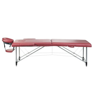 Foldable massage table BEAUTY SYSTEM ALU 2 BURGUND 2 Foldable massage table BEAUTY SYSTEM ALU 2 BURGUND 2
