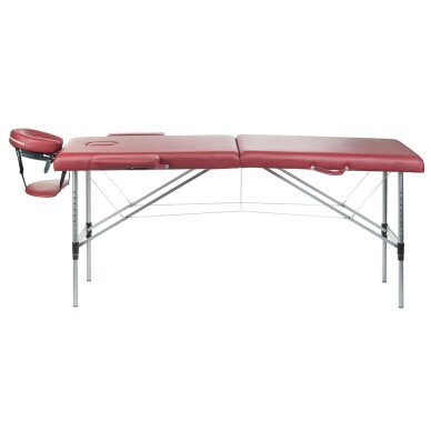 Foldable massage table BEAUTY SYSTEM ALU 2 BURGUND 3 Foldable massage table BEAUTY SYSTEM ALU 2 BURGUND 3