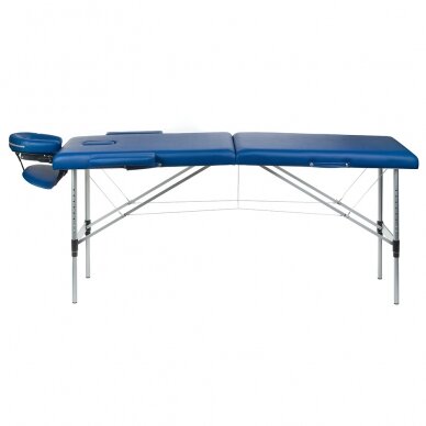 Składany stół do masażu BEAUTY SYSTEM ALU 2 BLUE 2