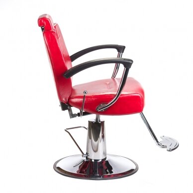 Friseurstuhl PROFESSIONAL BARBER CHAIR HEKTOR BRUSSEL RED 2