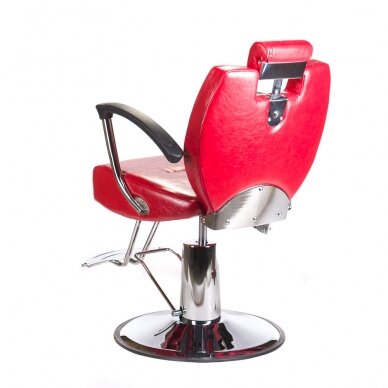 Friseurstuhl PROFESSIONAL BARBER CHAIR HEKTOR BRUSSEL RED 7