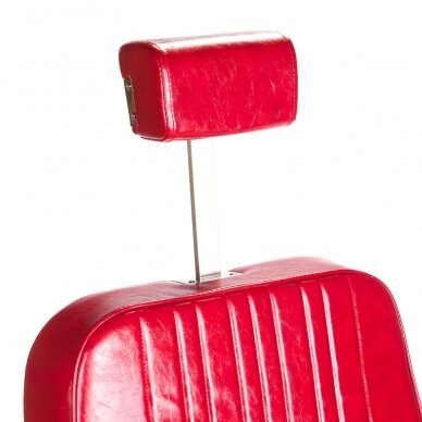 Frizieru krēsls PROFESSIONAL BARBER CHAIR HOMER RED 4
