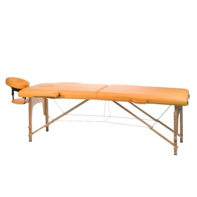 Foldable massage table BEAUTY SYSTEM WOOD 2 ORANGE Foldable massage table BEAUTY SYSTEM WOOD 2 ORANGE