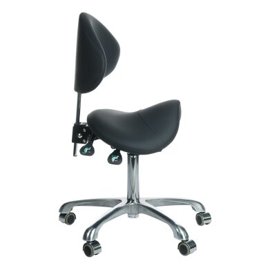 Kosmetoloģijas taburete COSMETIC BEAUTY STOOL BLACK 1
