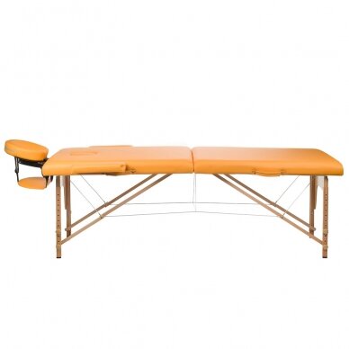 Składany stół do masażu BEAUTY SYSTEM WOOD 2 ORANGE 2