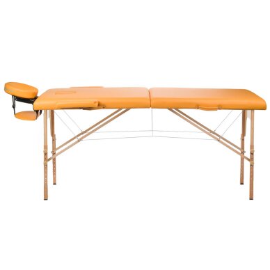 Foldable massage table BEAUTY SYSTEM WOOD 2 ORANGE 3 Foldable massage table BEAUTY SYSTEM WOOD 2 ORANGE 3