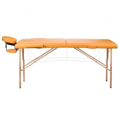 Składany stół do masażu BEAUTY SYSTEM WOOD 2 ORANGE 3