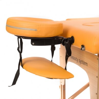 Składany stół do masażu BEAUTY SYSTEM WOOD 2 ORANGE 1