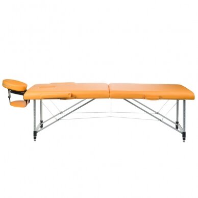 Klappbare Massageliege BEAUTY SYSTEM ALU 2 ORANGE 2