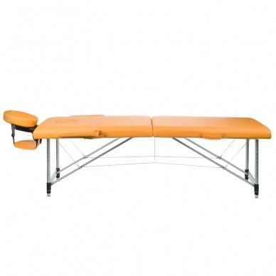 Składany stół do masażu BEAUTY SYSTEM ALU 2 ORANGE 1