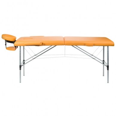 Składany stół do masażu BEAUTY SYSTEM ALU 2 ORANGE 2