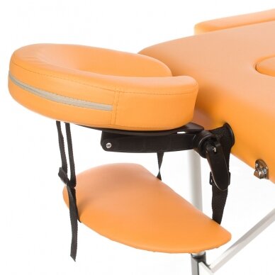 Składany stół do masażu BEAUTY SYSTEM ALU 2 ORANGE 1