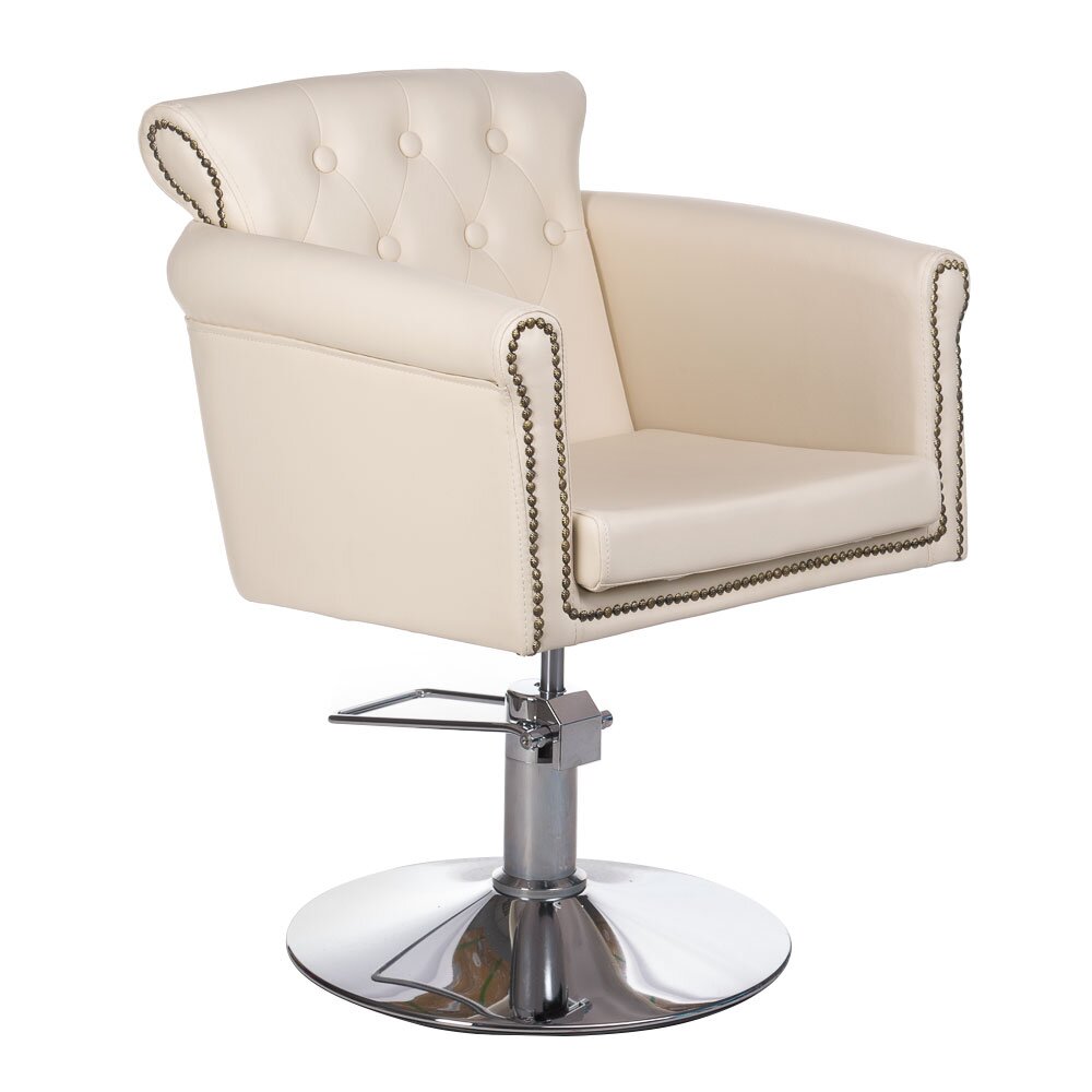 Hairdressing chair PROFESSIONAL HAIRDRESSING CHAIR ALBERTO BERLIN CREAM Hairdressing chair PROFESSIONAL HAIRDRESSING CHAIR ALBERTO BERLIN CREAM