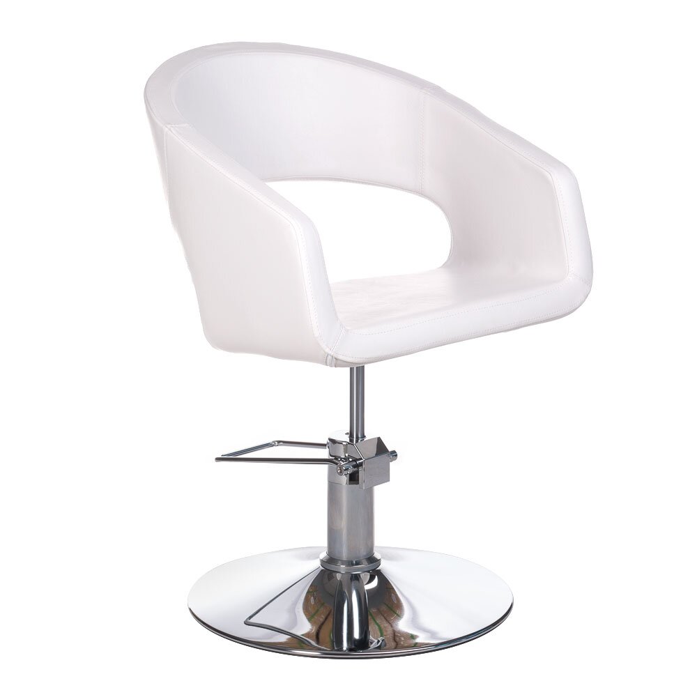 Kampaamotuoli PROFESSIONAL HAIRDRESSING CHAIR PAOLO WHITE Kampaamotuoli PROFESSIONAL HAIRDRESSING CHAIR PAOLO WHITE