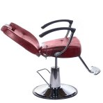 Hairdressing chair PROFESSIONAL BARBER CHAIR HEKTOR BRUSSEL CHERRY