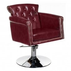 Friseurstuhl PROFESSIONAL HAIRDRESSING CHAIR ALBERTO BERLIN CHERRY