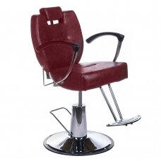 Kirpyklos kėdė PROFESSIONAL BARBER CHAIR HEKTOR BRUSSEL CHERRY