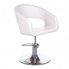 Frizieru krēsls PROFESSIONAL HAIRDRESSING CHAIR PAOLO WHITE