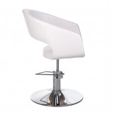 Frizieru krēsls PROFESSIONAL HAIRDRESSING CHAIR PAOLO WHITE