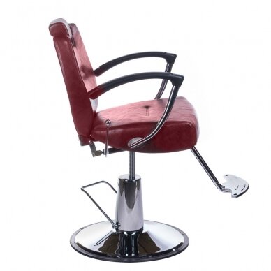 Hairdressing chair PROFESSIONAL BARBER CHAIR HEKTOR BRUSSEL CHERRY 2