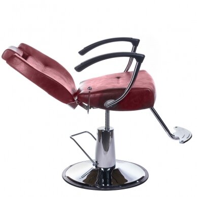 Hairdressing chair PROFESSIONAL BARBER CHAIR HEKTOR BRUSSEL CHERRY 1