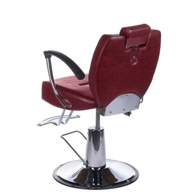 Hairdressing chair PROFESSIONAL BARBER CHAIR HEKTOR BRUSSEL CHERRY 7