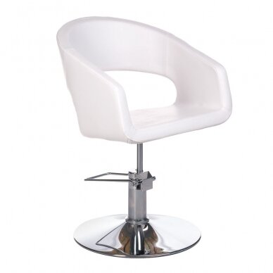 Krzesło fryzjerskie PROFESSIONAL HAIRDRESSING CHAIR PAOLO WHITE