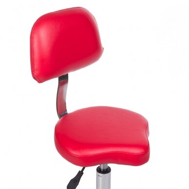 Kosmetoloogiline stool COSMETIC BEAUTY STOOL PRACTIC SHAPE RED 2