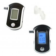 Alcohol tester Practical with LCD display and interchangeable mouthpieces (5pcs)
