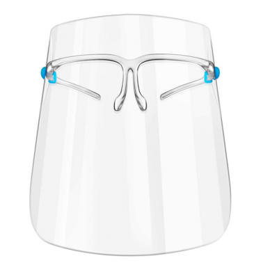 Gesichtsschutzschild SUPER LIGHT COVID STOP (Brillengestell + Schutzschild) (1 Stück) 1
