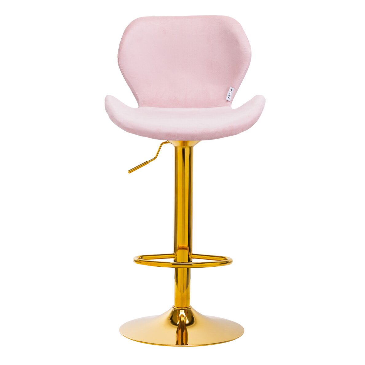 Bar stool BRAVISIMUS VELVET PINK GOLD 1 Bar stool BRAVISIMUS VELVET PINK GOLD 1